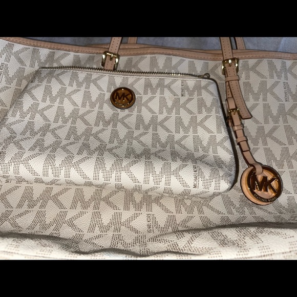 *Bundle* Michael Kors Jet Set Logo Medium Travel Tote & Fulton Travel Pouch - Picture 2 of 15